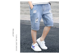 Load image into Gallery viewer, Kid Big Kid Boys Ripped Shorts Wholesale 22041452
