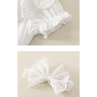 Load image into Gallery viewer, Baby Girls Solid Color Lace Rompers Wholesale 220414533
