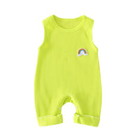 Load image into Gallery viewer, Baby Girls Boys Striped Rainbow Jumpsuits Wholesale 22041455
