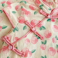 Load image into Gallery viewer, Baby Girls Fruit Print Rompers Dresses Wholesale 220414565
