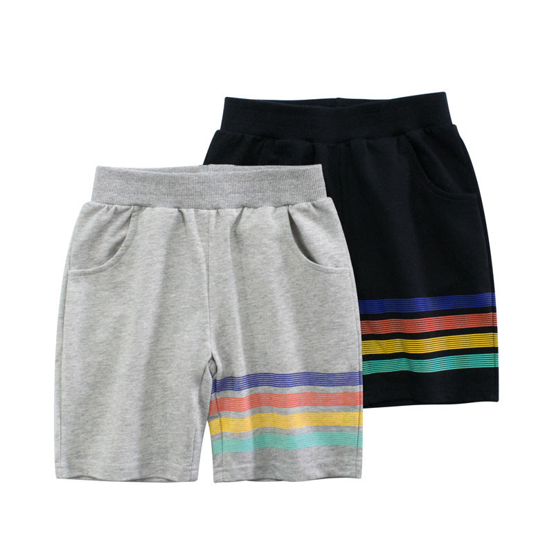 Baby Kid Unisex Striped Shorts Wholesale 220414575