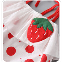 Load image into Gallery viewer, Baby Girls Fruit Polka dots Rompers Wholesale 22041485
