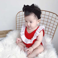 Load image into Gallery viewer, Baby Girls Color-blocking Rompers Wholesale 22041488
