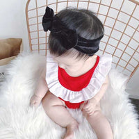 Load image into Gallery viewer, Baby Girls Color-blocking Rompers Wholesale 22041488
