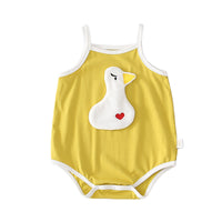 Load image into Gallery viewer, Baby Girls Boys Color-blocking Cartoon Print Rompers Wholesale 22041497
