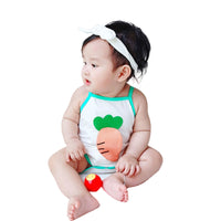 Load image into Gallery viewer, Baby Girls Boys Color-blocking Cartoon Print Rompers Wholesale 22041497
