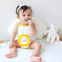 Load image into Gallery viewer, Baby Girls Boys Color-blocking Cartoon Print Rompers Wholesale 22041497
