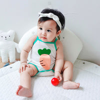 Load image into Gallery viewer, Baby Girls Boys Color-blocking Cartoon Print Rompers Wholesale 22041497
