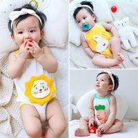 Load image into Gallery viewer, Baby Girls Boys Color-blocking Cartoon Print Rompers Wholesale 22041497
