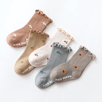 Load image into Gallery viewer, Baby Kid Girls Letters Flower Print Accessories Socks Wholesale 22041501
