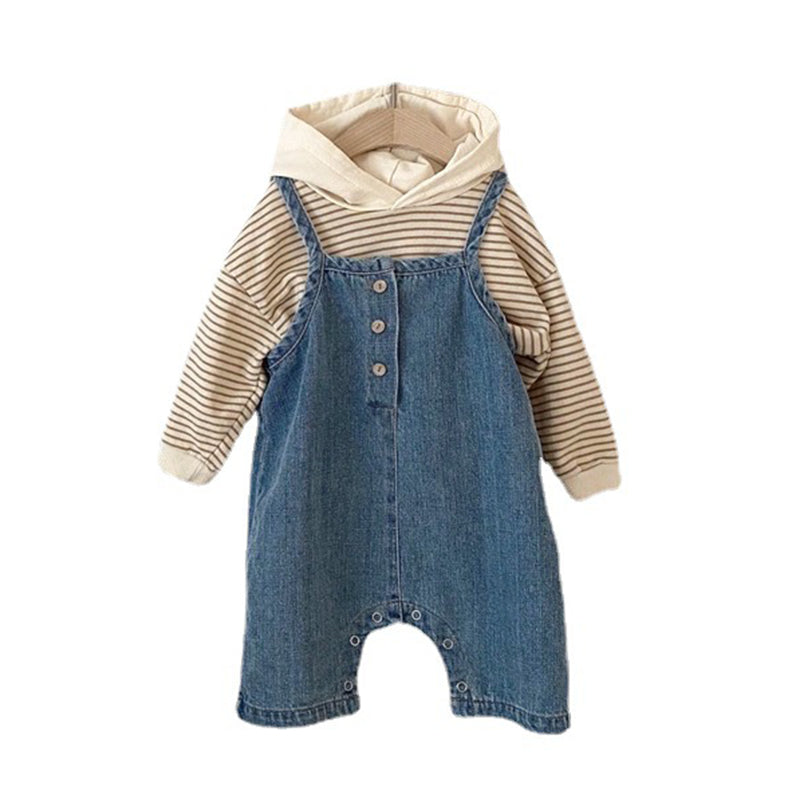 Baby Kid Unisex Solid Color Jumpsuits Wholesale 22041508