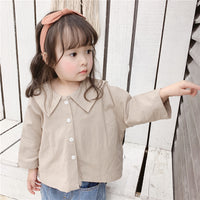 Load image into Gallery viewer, Baby Kid Girls Embroidered Shirts Wholesale 22041803
