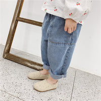Load image into Gallery viewer, Baby Kid Unisex Solid Color Jeans Wholesale 22041806
