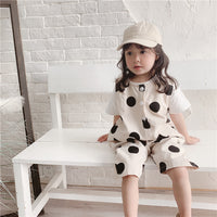 Load image into Gallery viewer, Baby Kid Unisex Polka dots Print Jumpsuits Wholesale 22041807
