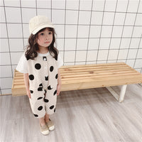 Load image into Gallery viewer, Baby Kid Unisex Polka dots Print Jumpsuits Wholesale 22041807
