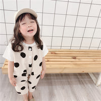 Load image into Gallery viewer, Baby Kid Unisex Polka dots Print Jumpsuits Wholesale 22041807
