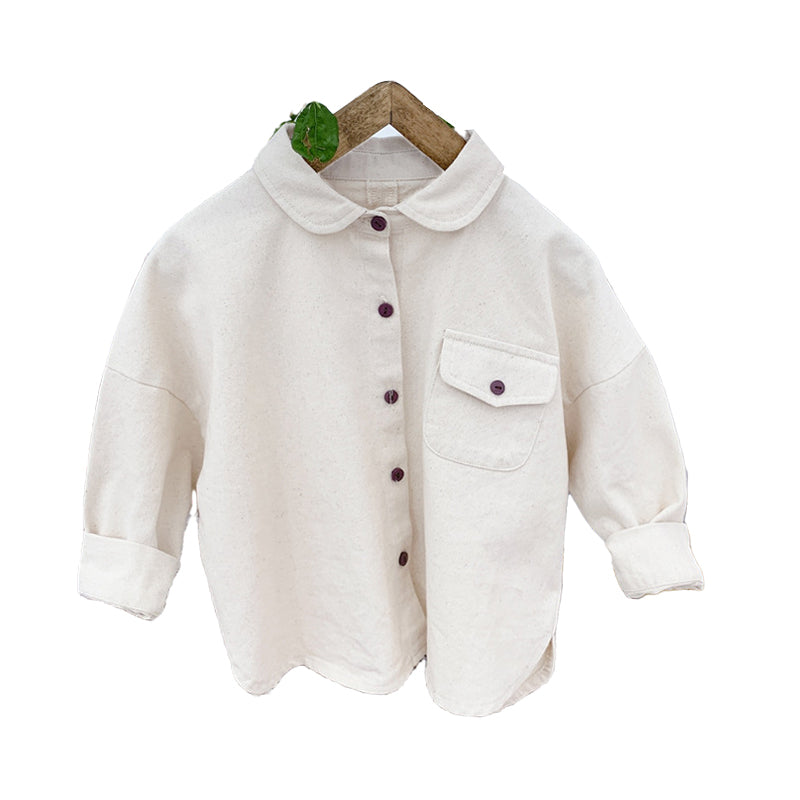 Baby Kid Girls Letters Embroidered Shirts Wholesale 220418102