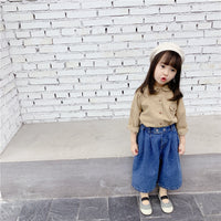 Load image into Gallery viewer, Baby Kid Girls Letters Embroidered Shirts Wholesale 220418102
