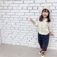 Load image into Gallery viewer, Baby Kid Girls Letters Embroidered Shirts Wholesale 220418102
