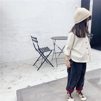 Load image into Gallery viewer, Baby Kid Girls Letters Embroidered Shirts Wholesale 220418102
