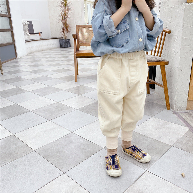 Baby Kid Girls Solid Color Pants Wholesale 220418106