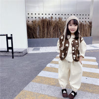 Load image into Gallery viewer, Baby Kid Girls Solid Color Polka dots Vests Waistcoats Wholesale 220418107
