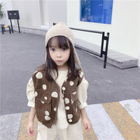 Load image into Gallery viewer, Baby Kid Girls Solid Color Polka dots Vests Waistcoats Wholesale 220418107
