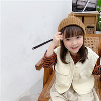 Load image into Gallery viewer, Baby Kid Girls Solid Color Polka dots Vests Waistcoats Wholesale 220418107
