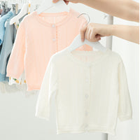Load image into Gallery viewer, Baby Kid Girls Solid Color Crochet Cardigan Wholesale 22041811
