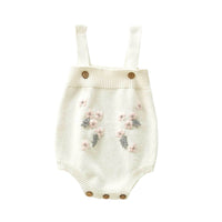 Load image into Gallery viewer, Baby Girls Flower Embroidered Rompers Wholesale 220418110
