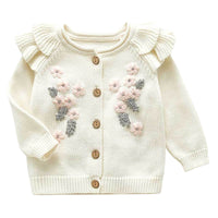 Load image into Gallery viewer, Baby Girls Flower Embroidered Rompers Wholesale 220418110
