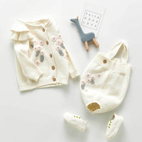 Load image into Gallery viewer, Baby Girls Flower Embroidered Rompers Wholesale 220418110
