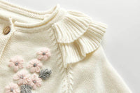 Load image into Gallery viewer, Baby Girls Flower Embroidered Rompers Wholesale 220418110

