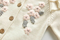 Load image into Gallery viewer, Baby Girls Flower Embroidered Rompers Wholesale 220418110
