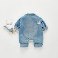 Load image into Gallery viewer, Baby Unisex Solid Color Ripped Jumpsuits Wholesale 220418112
