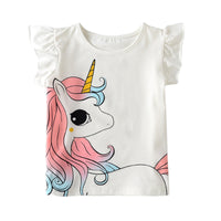 Load image into Gallery viewer, Baby Kid Girls Rainbow Unicorn T-Shirts Wholesale 220418126
