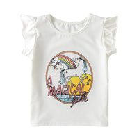 Load image into Gallery viewer, Baby Kid Girls Rainbow Unicorn T-Shirts Wholesale 220418126
