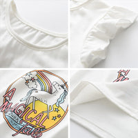 Load image into Gallery viewer, Baby Kid Girls Rainbow Unicorn T-Shirts Wholesale 220418126
