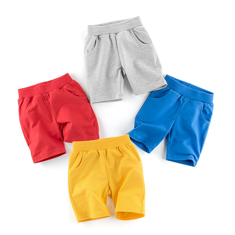 Baby Kid Boys Solid Color Shorts Wholesale 220418133