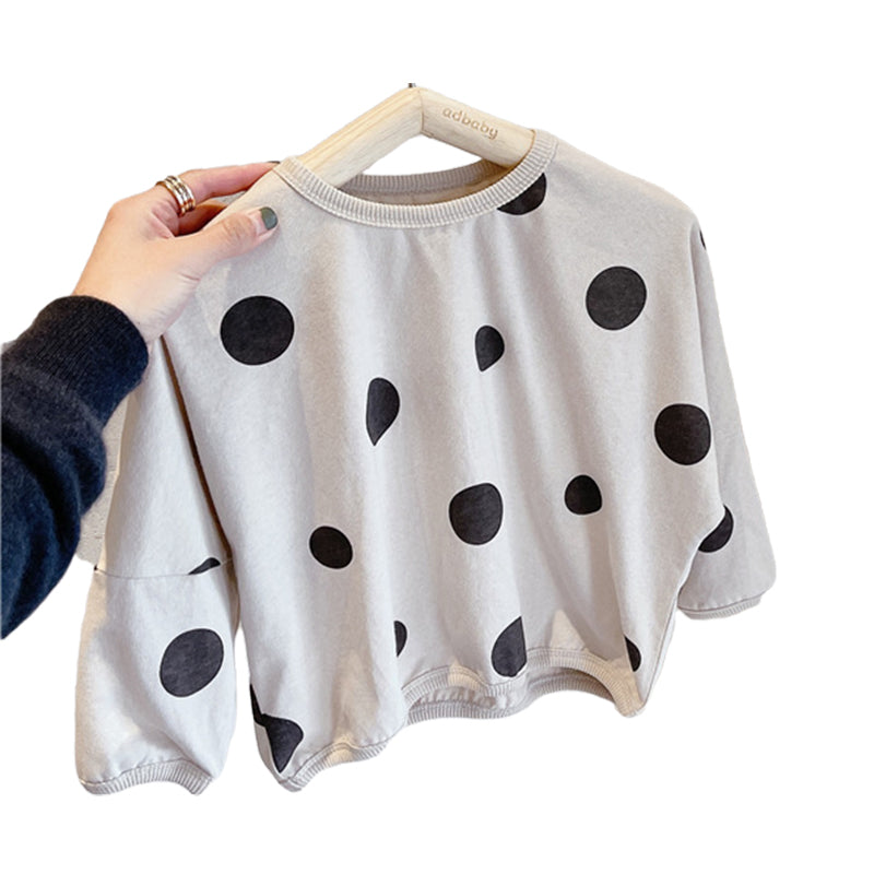Baby Kid Girls Polka dots Tops Wholesale 220418135