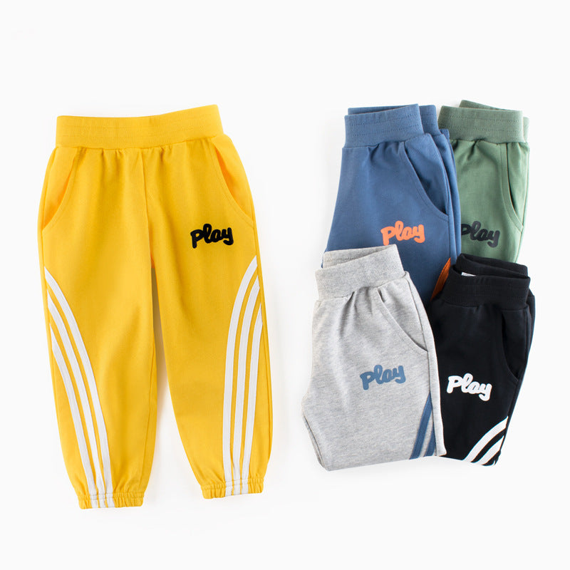 Baby Kid Unisex Solid Color Sports Pants Wholesale 220418145