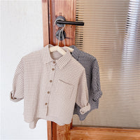 Load image into Gallery viewer, Baby Kid Unisex Checked Shirts Wholesale 220418150
