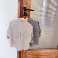 Load image into Gallery viewer, Baby Kid Unisex Checked Shirts Wholesale 220418150
