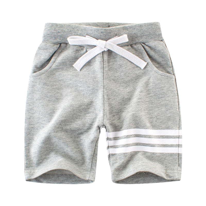 Baby Kid Boys Striped Ribbon Shorts Wholesale 22041816