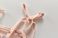 Load image into Gallery viewer, 2 Pieces Set Baby Kid Girls Flower Print Tank Tops Swimwears And Shorts And Rompers Wholesale 220418176
