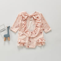 Load image into Gallery viewer, 2 Pieces Set Baby Kid Girls Flower Print Tank Tops Swimwears And Shorts And Rompers Wholesale 220418176
