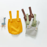Load image into Gallery viewer, Baby Unisex Solid Color Knitwear Rompers Wholesale 220418178
