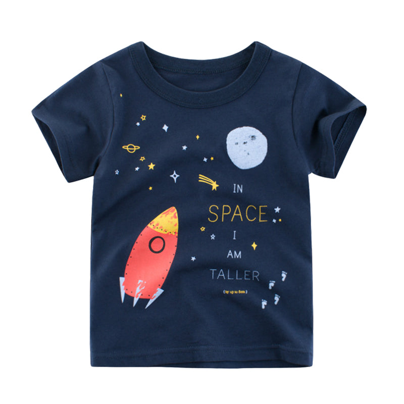 Baby Kid Unisex Letters Star Print T-Shirts Wholesale 22041819