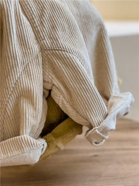 Load image into Gallery viewer, Baby Kid Girls Solid Color Muslin&amp;Ribbed Pants Wholesale 220418206
