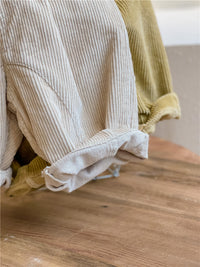 Load image into Gallery viewer, Baby Kid Girls Solid Color Muslin&amp;Ribbed Pants Wholesale 220418206
